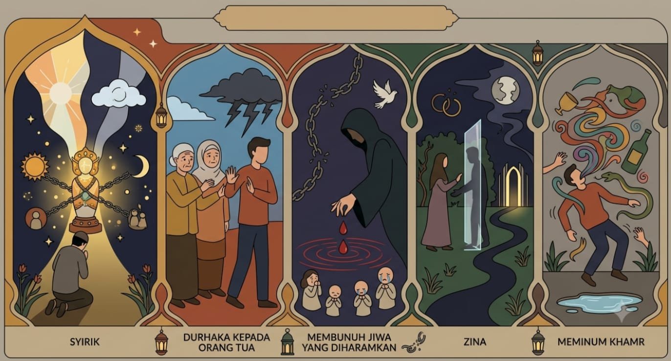 Lima Dosa Terbesar Menurut Islam